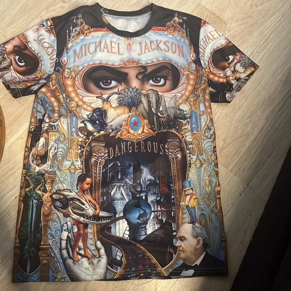 Michael Jackson Dangerous album cover shirt
